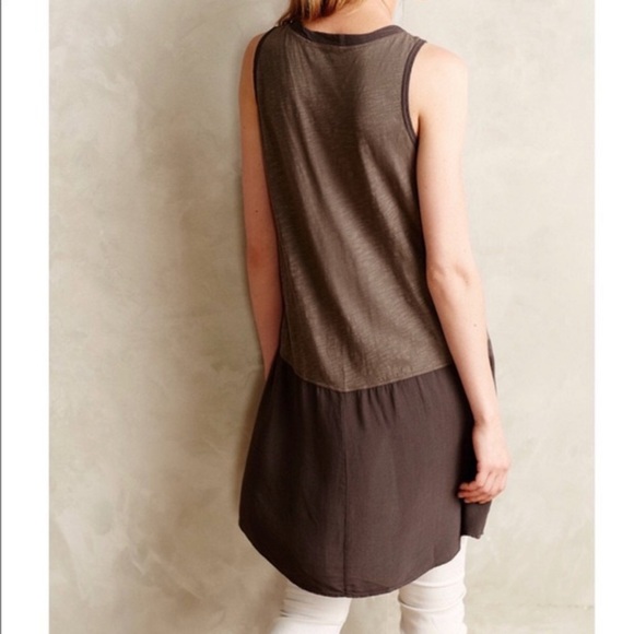 Left of Center Calla Tank Tunic TAN Sz. S - Picture 5 of 7